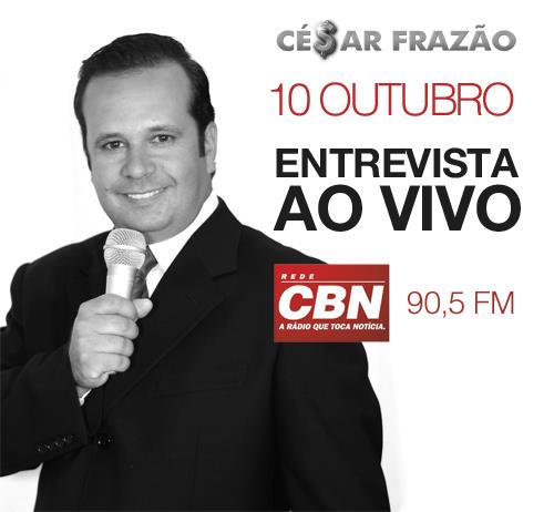 Entrevista - César Frazão na Rádio  CBN