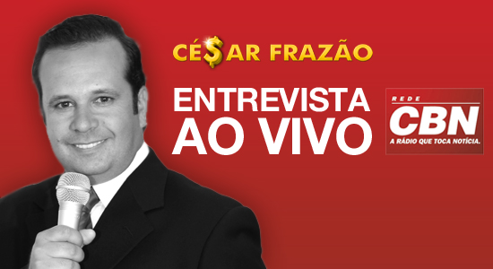 Entrevista do Palestrante César Frazão para a Rádio CBN