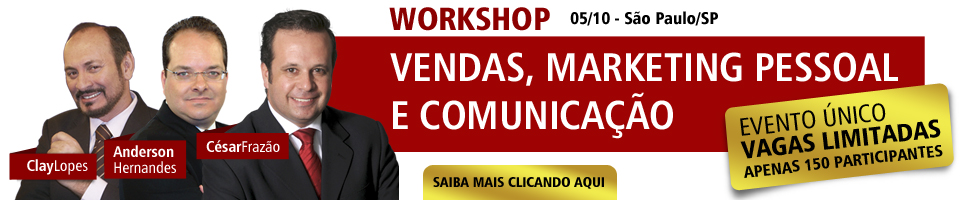 Workshop - Vendas, Marketing Pessoal e Comunicação
